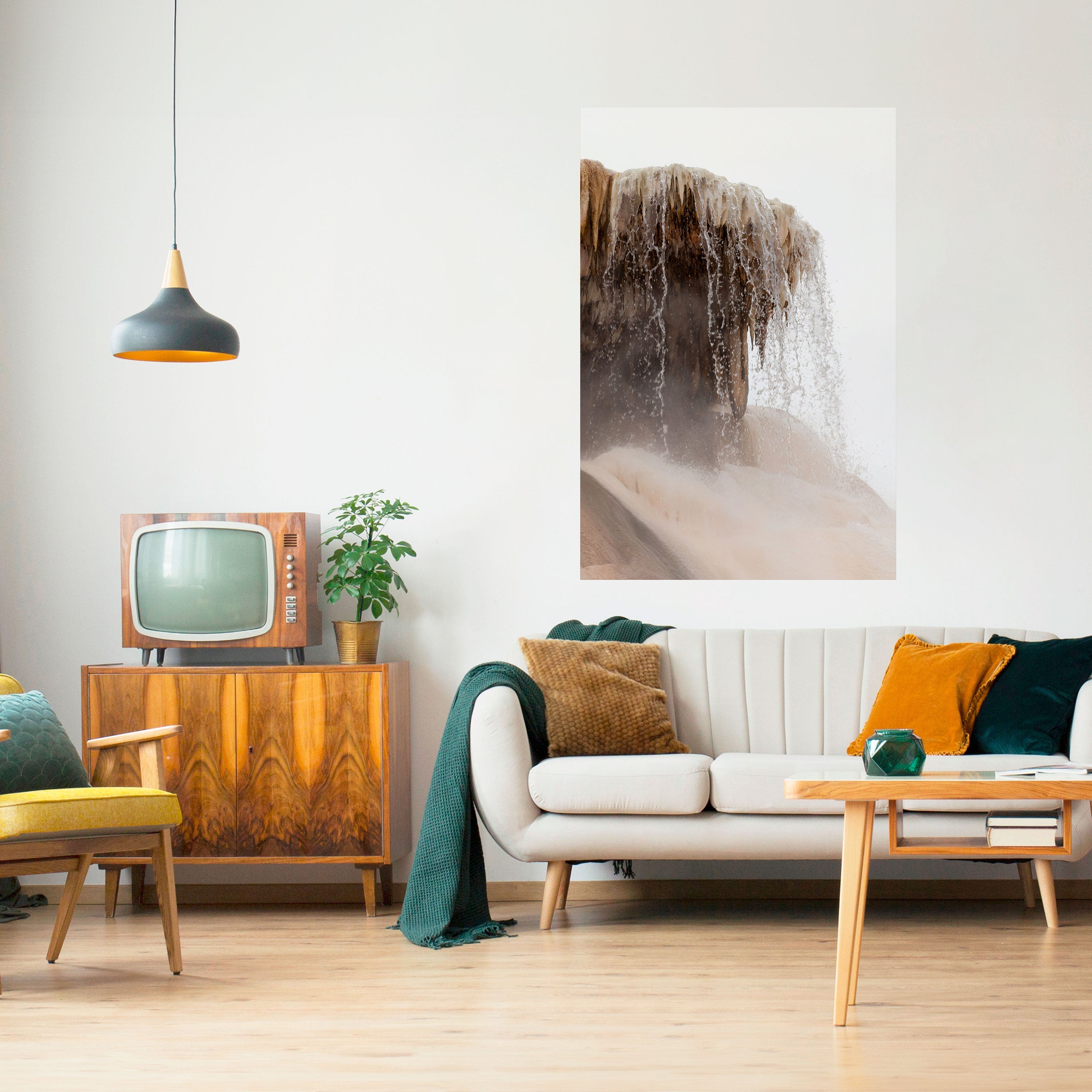 MAMMOTH HOT SPRINGS Poster Vertical Autocolante