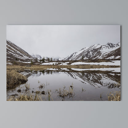 SNOW-KISSED REFLECTIONS Horizontal Canvas Print