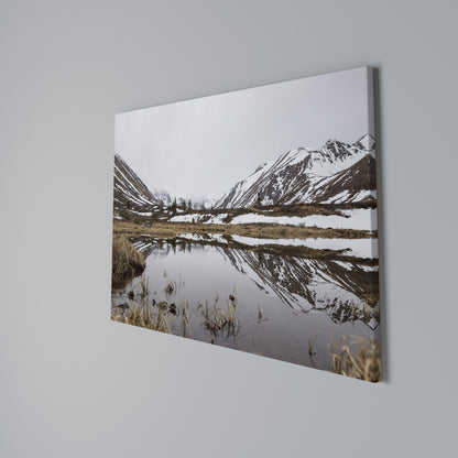 SNOW-KISSED REFLECTIONS Horizontal Canvas Print