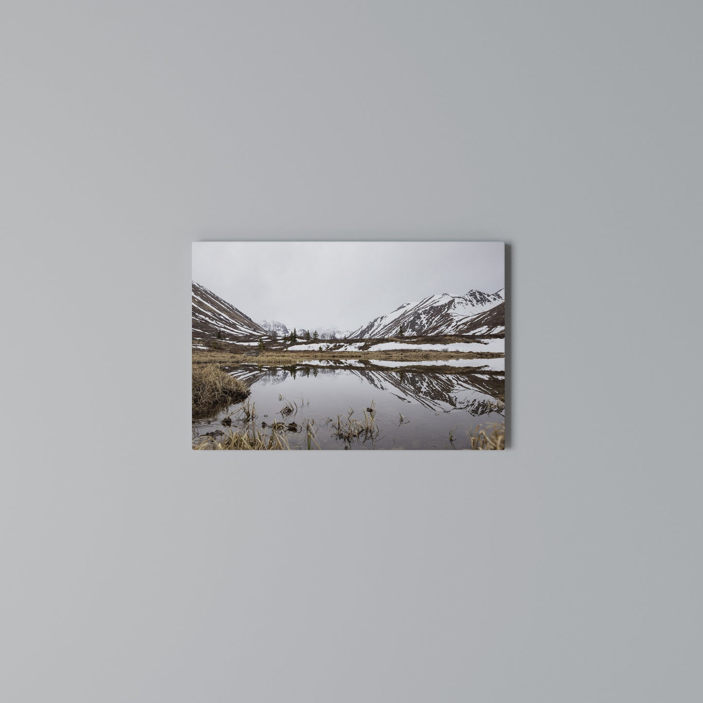 SNOW-KISSED REFLECTIONS Horizontal Canvas Print