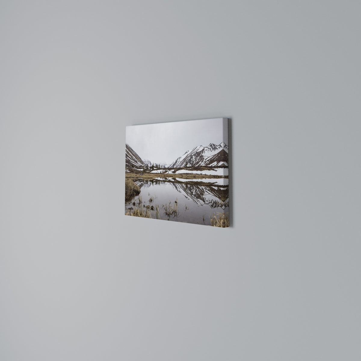 SNOW-KISSED REFLECTIONS Horizontal Canvas Print