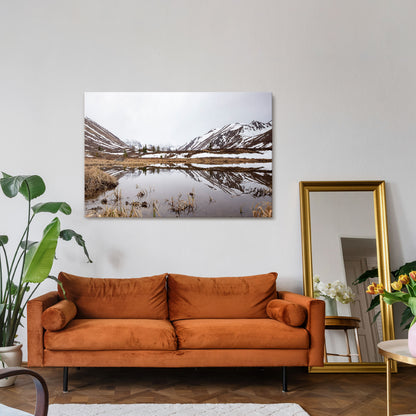 SNOW-KISSED REFLECTIONS Horizontal Canvas Print