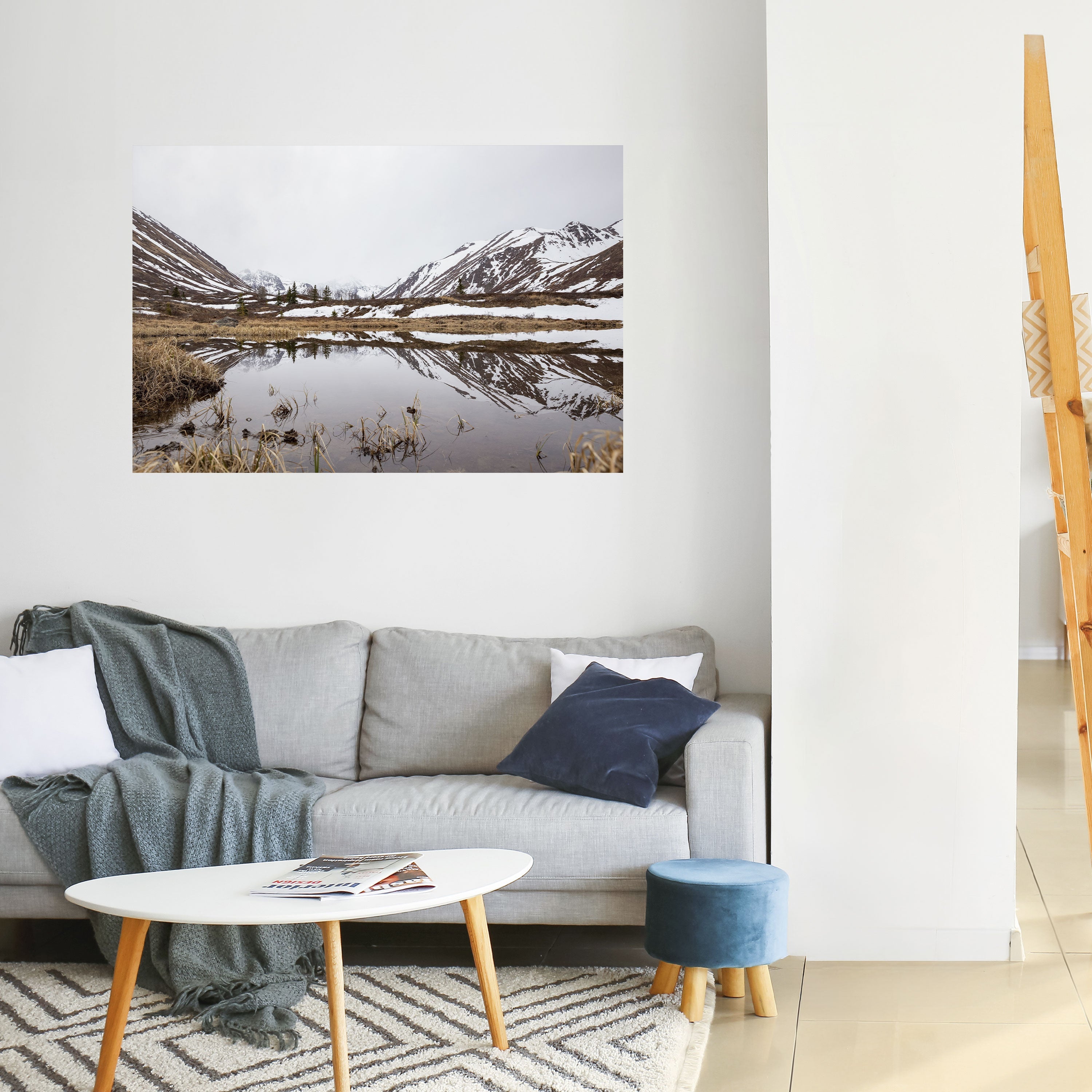 SNOW-KISSED REFLECTIONS Poster Horizontal Autocolante
