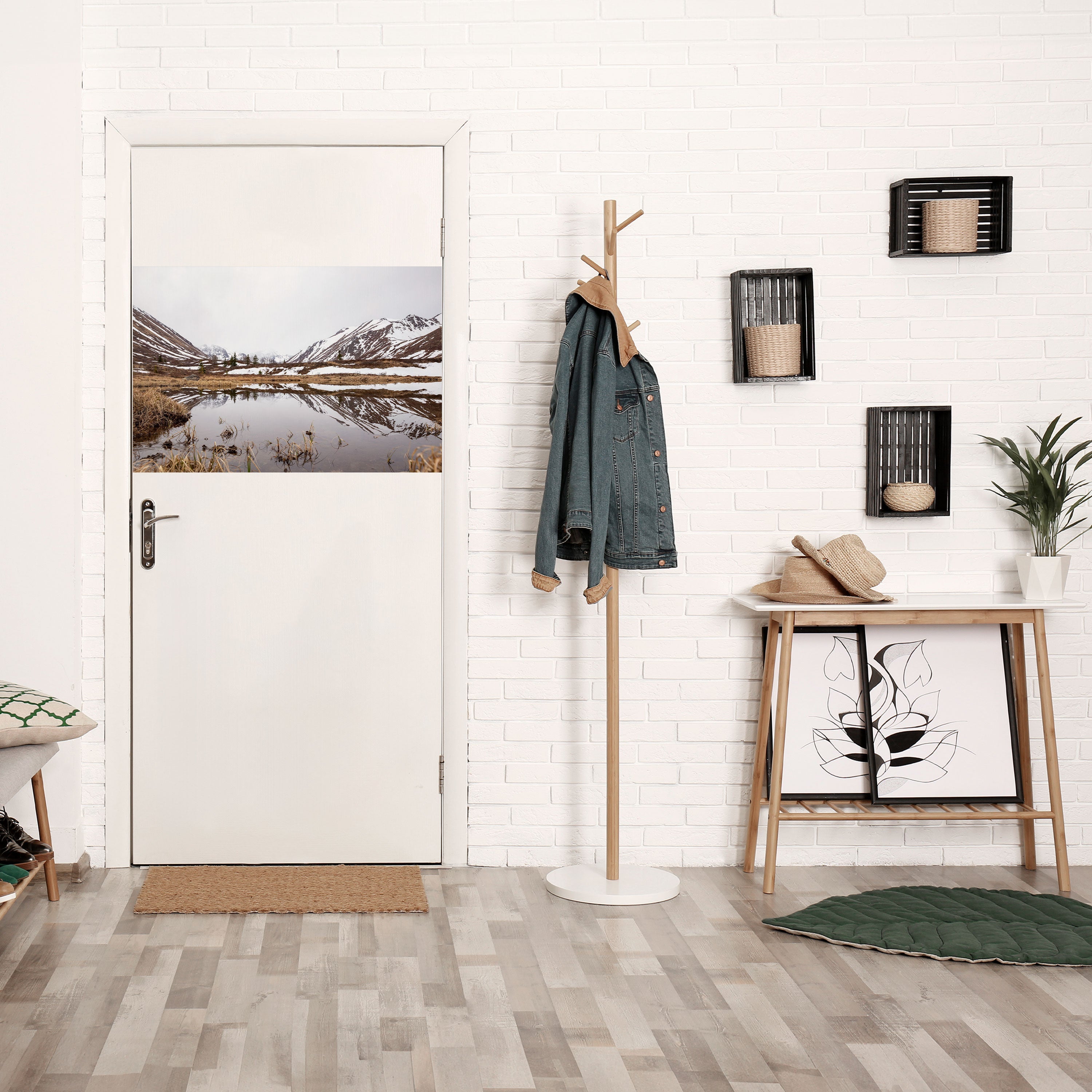 SNOW-KISSED REFLECTIONS Poster Horizontal Autocolante