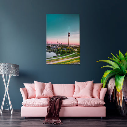TOWERING DREAMSCAPE Quadro em tela vertical