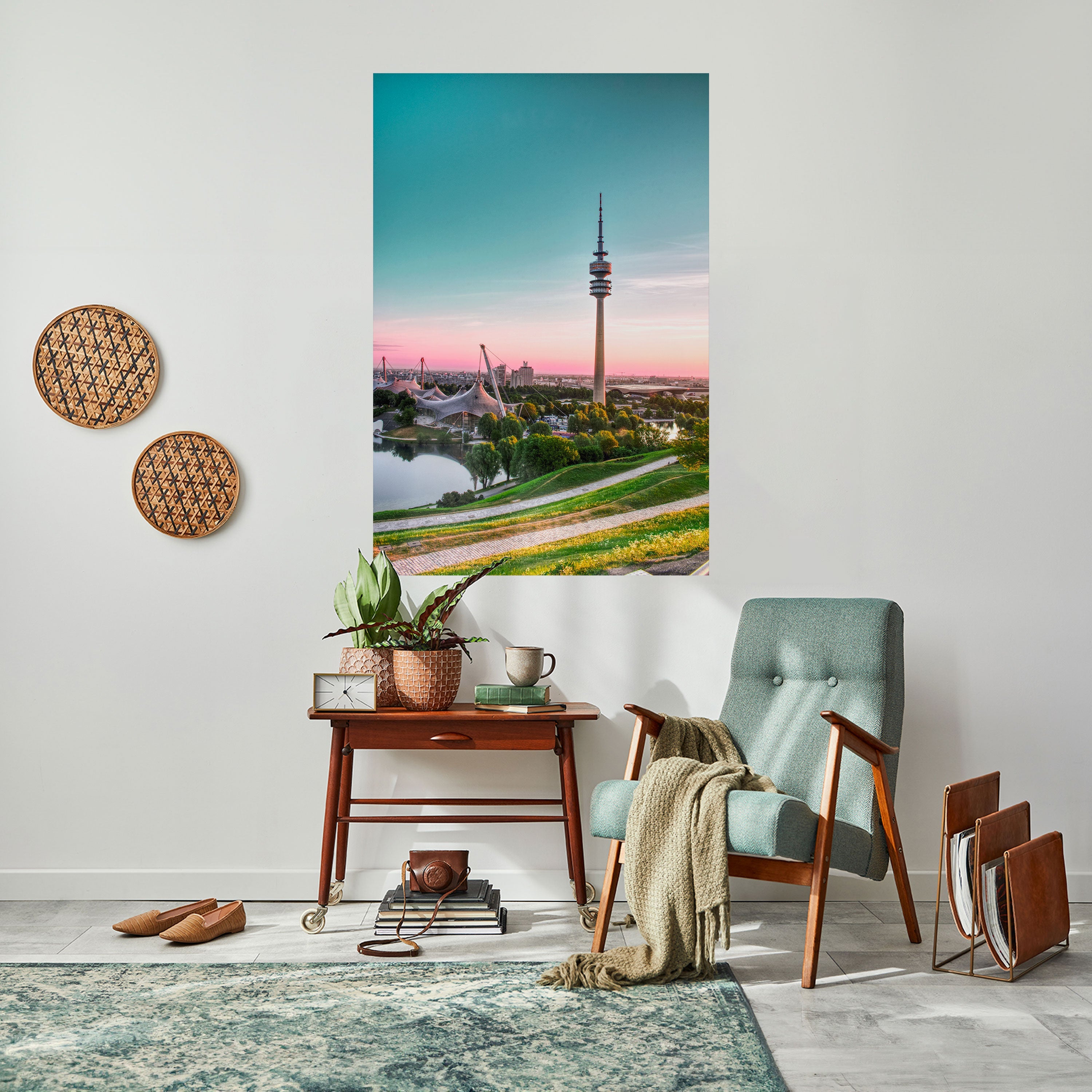 TOWERING DREAMSCAPE Peel and Stick Vertical Poster