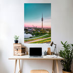 TOWERING DREAMSCAPE Peel and Stick Vertical Poster
