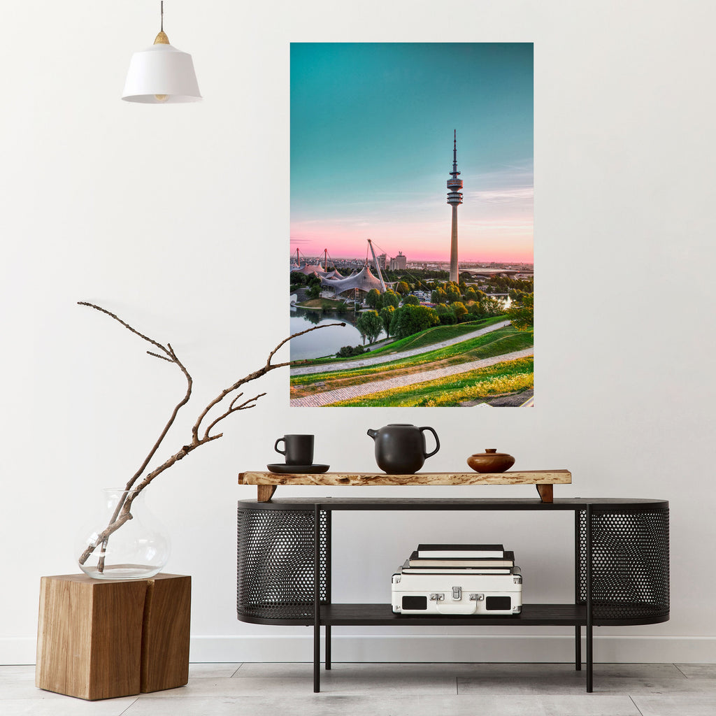 TOWERING DREAMSCAPE Peel and Stick Vertical Poster