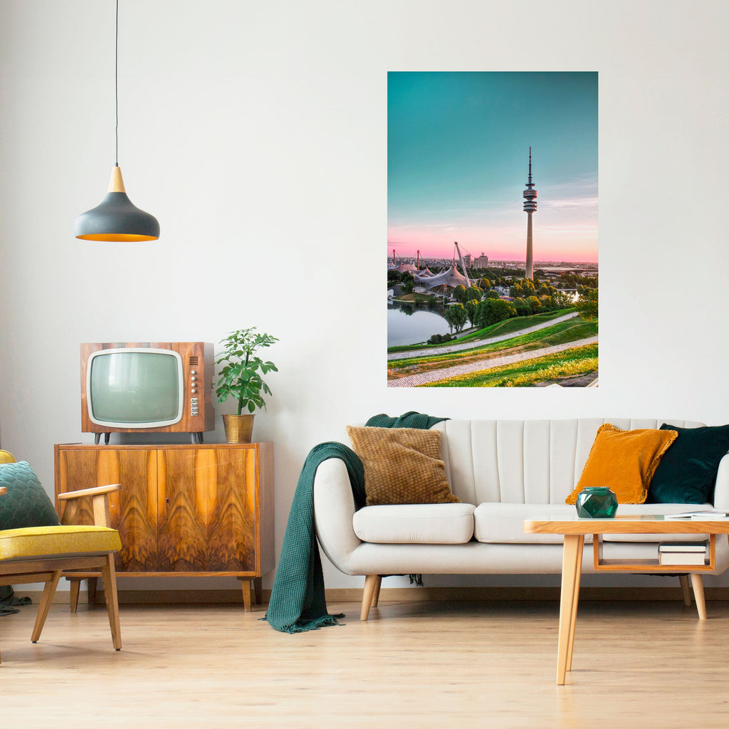 TOWERING DREAMSCAPE Peel and Stick Vertical Poster