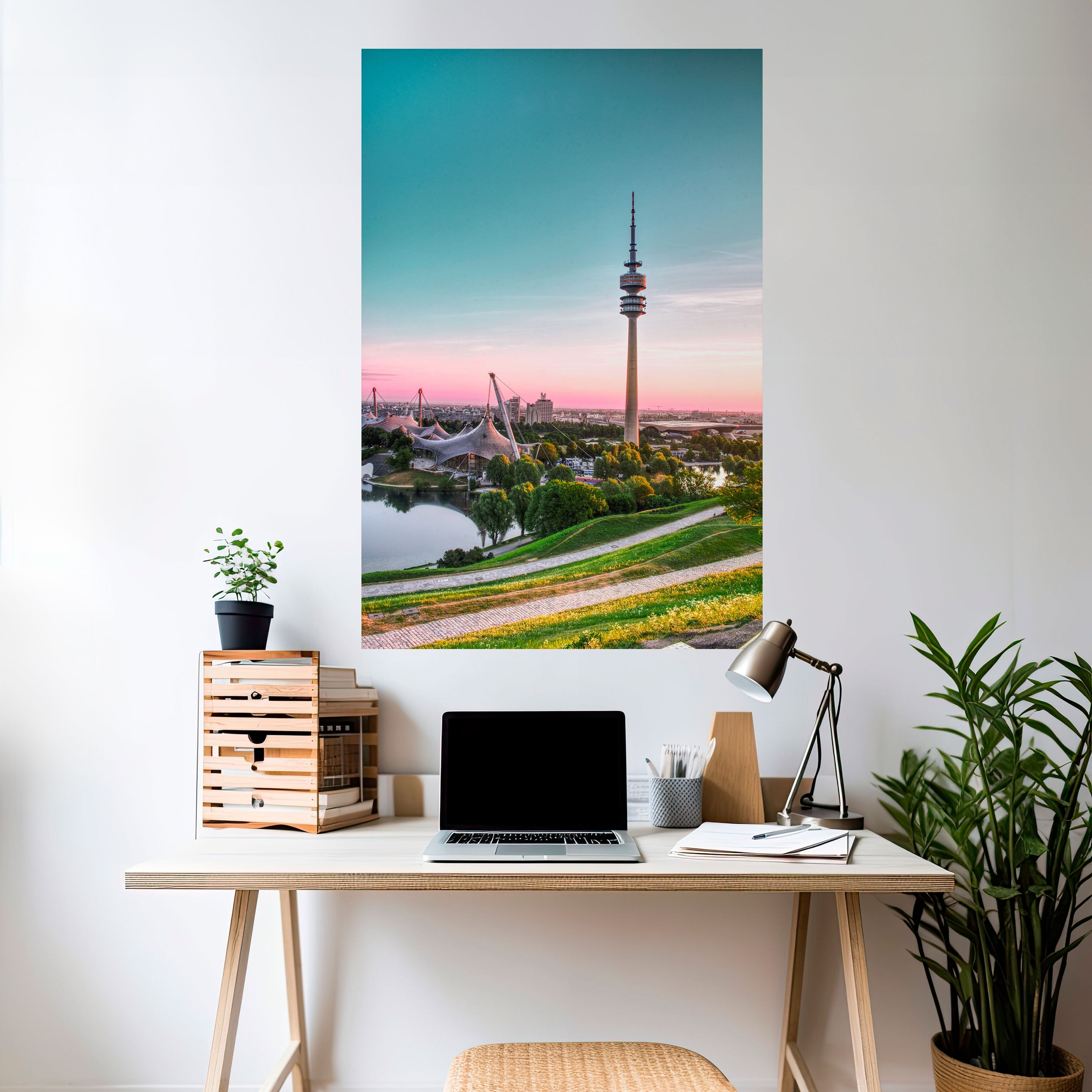 TOWERING DREAMSCAPE Peel and Stick Vertical Poster