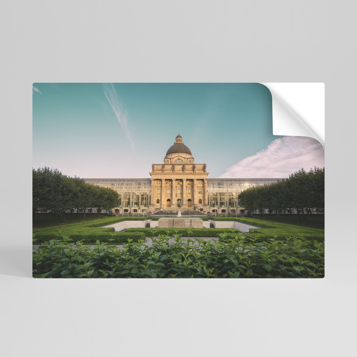 TRANQUIL PALACE VIEW Póster Autocolante Horizontal