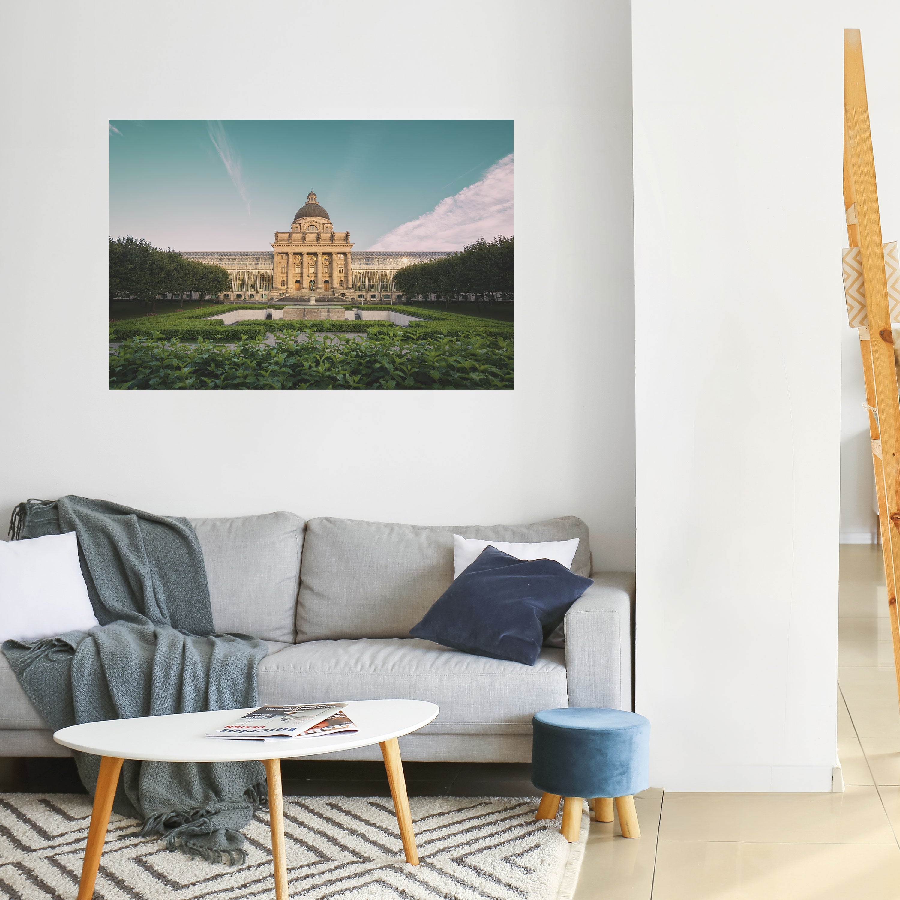 TRANQUIL PALACE VIEW Poster Horizontal Autocolante