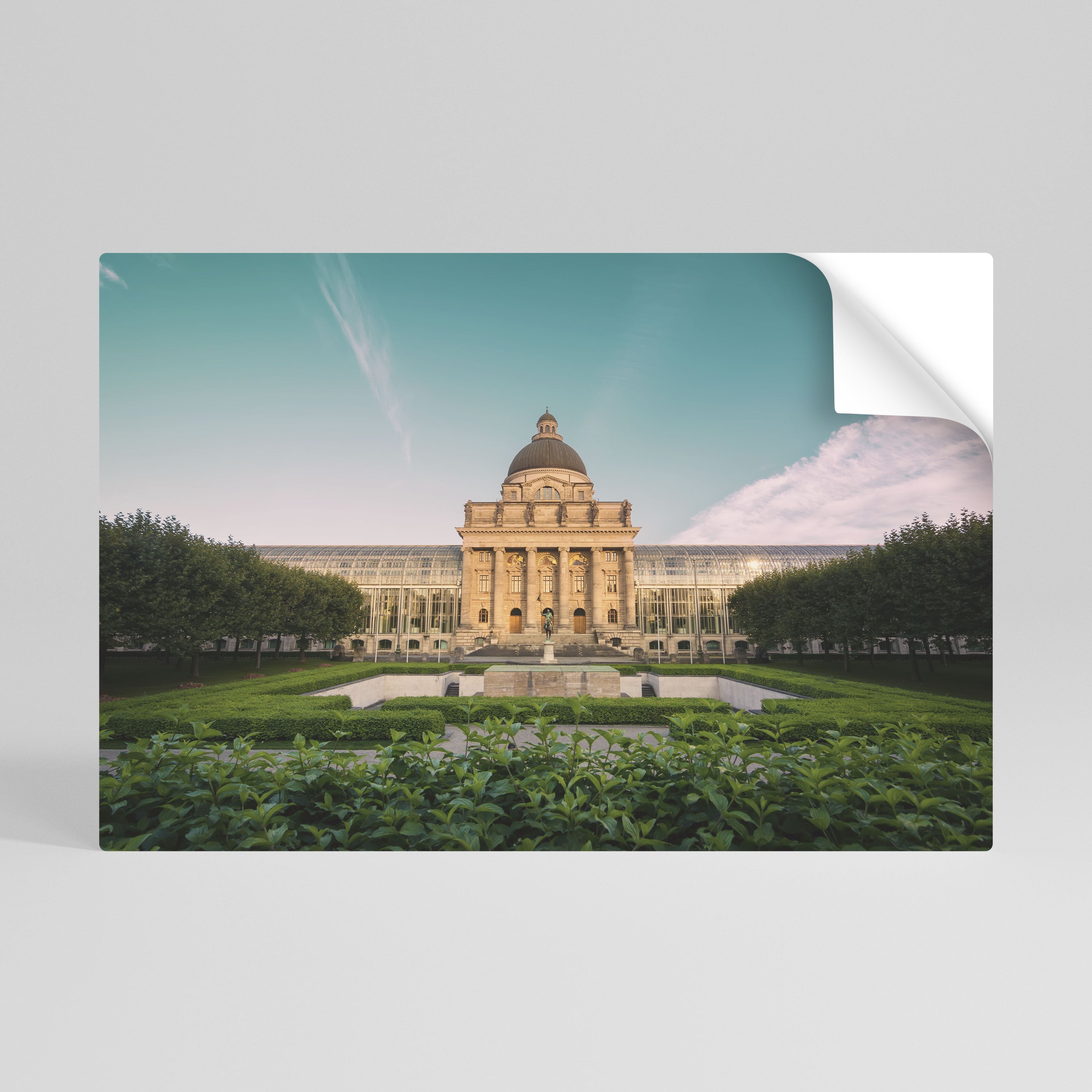 TRANQUIL PALACE VIEW Peel and Stick Horizontal Poster