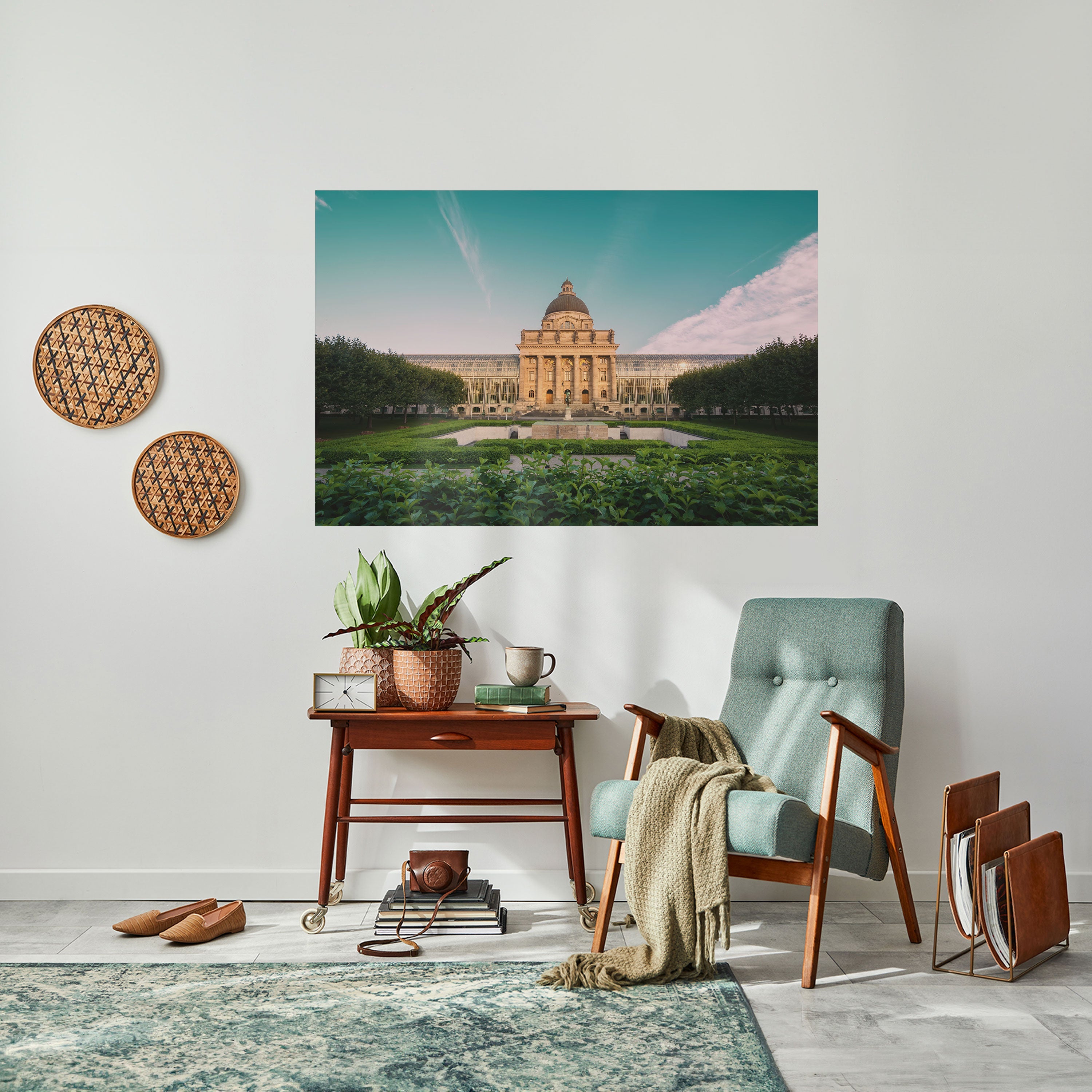 TRANQUIL PALACE VIEW Poster Horizontal Autocolante