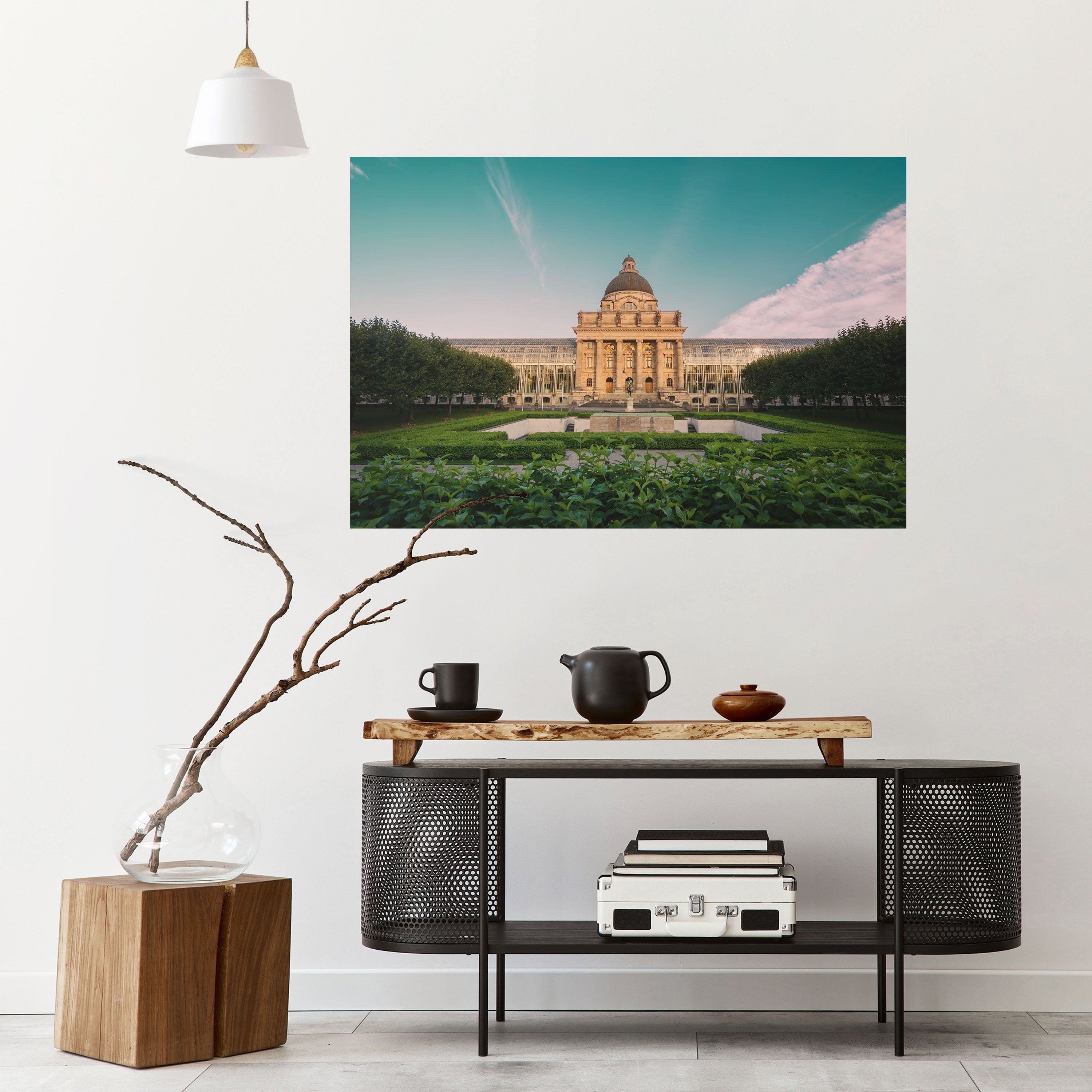 TRANQUIL PALACE VIEW Peel and Stick Horizontal Poster