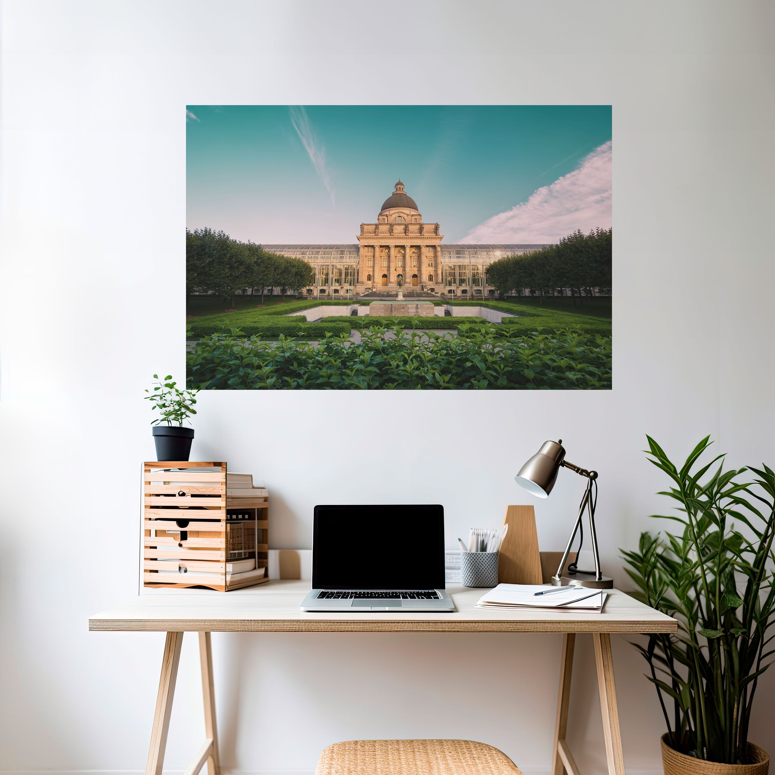 TRANQUIL PALACE VIEW Poster Horizontal Autocolante