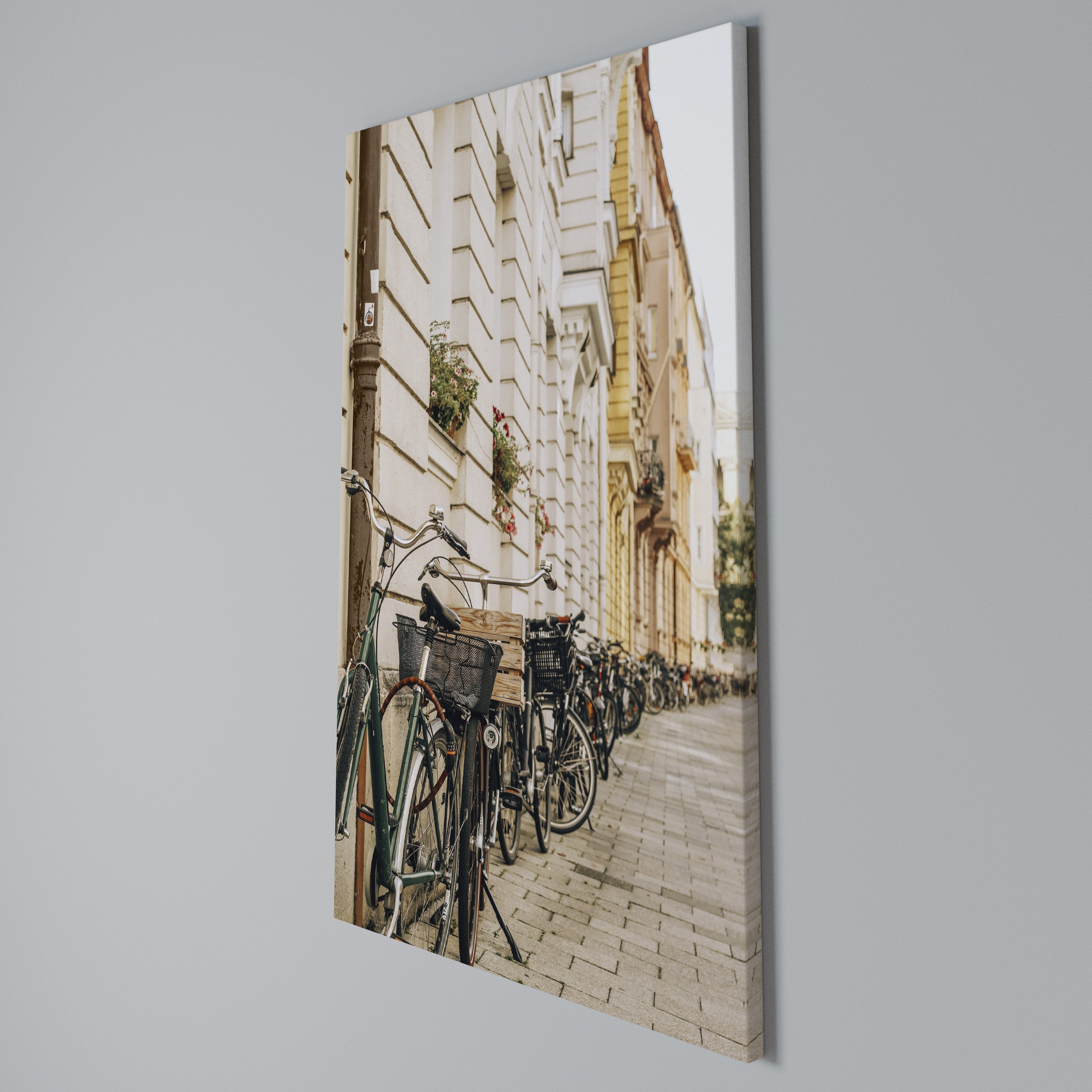 URBAN CYCLE HAVEN Quadro em tela vertical