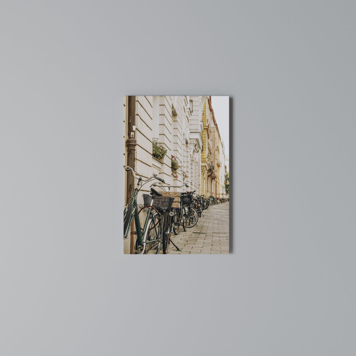 URBAN CYCLE HAVEN Vertical Canvas Print