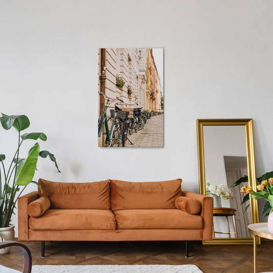 URBAN CYCLE HAVEN Vertical Canvas Print