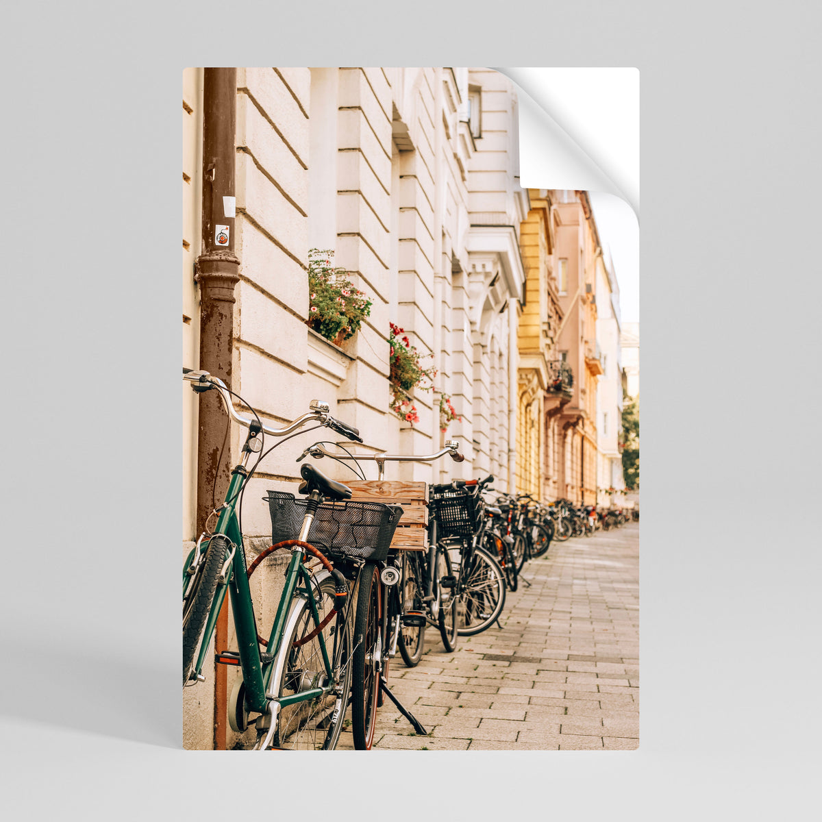 URBAN CYCLE HAVEN Póster Autocolante Vertical