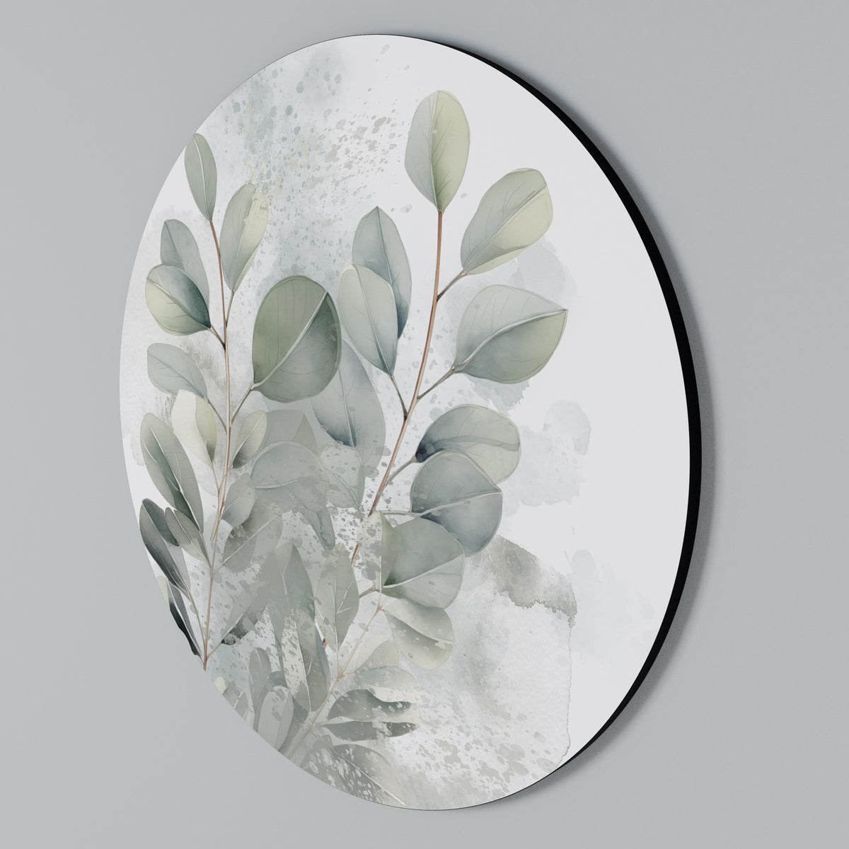 DELIGHTFUL EUCALYPTUS Arte de Parede Redonda