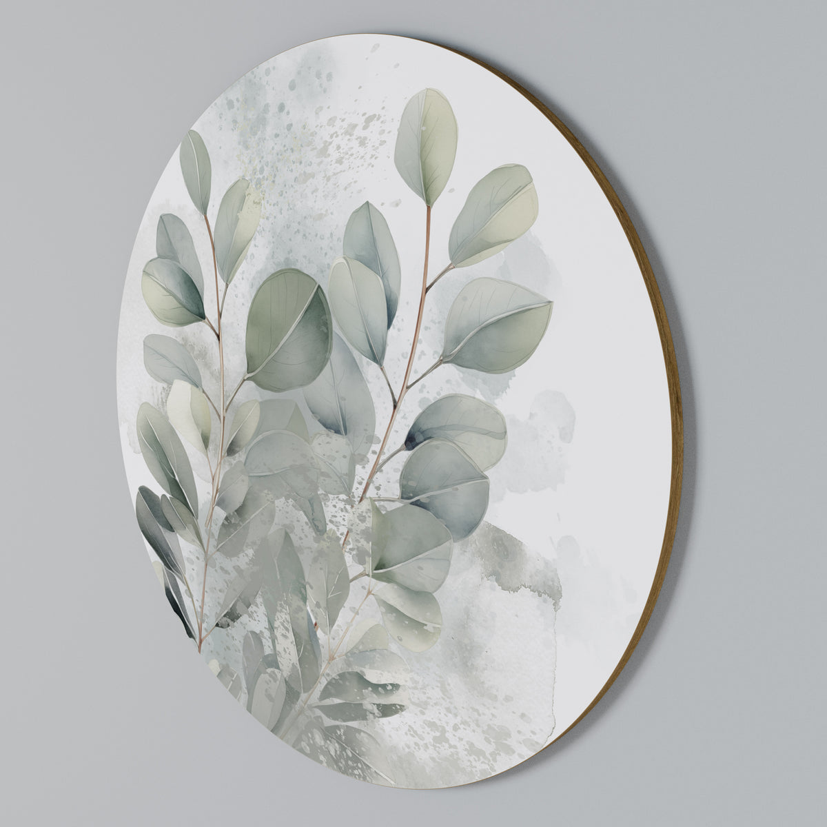 DELIGHTFUL EUCALYPTUS Arte de Parede Redonda