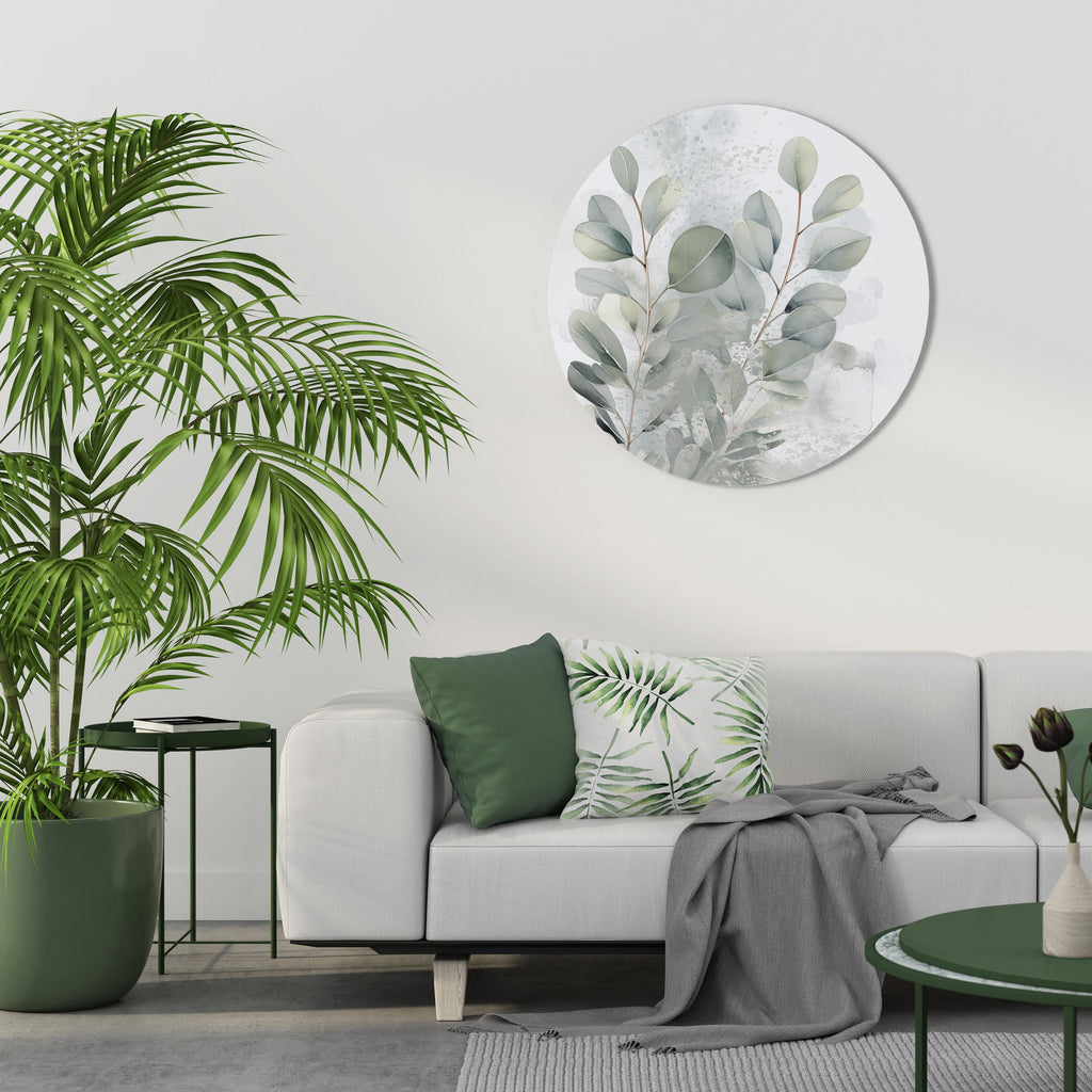DELIGHTFUL EUCALYPTUS Quadro Redondo Decorativo