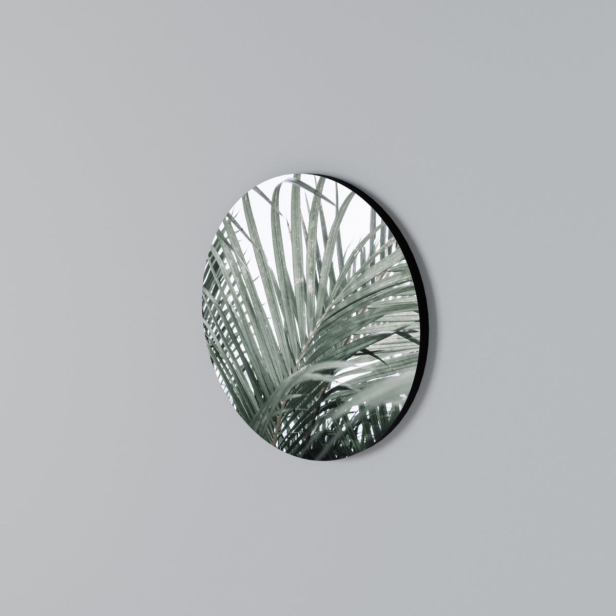 PALM WHISPERS Arte de Parede Redonda