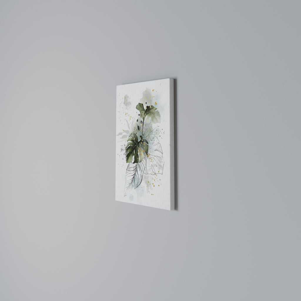 VIVID LEAF SYMPHONY Vertical Canvas Print