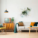 VIVID LEAF SYMPHONY Peel and Stick Horizontal Poster