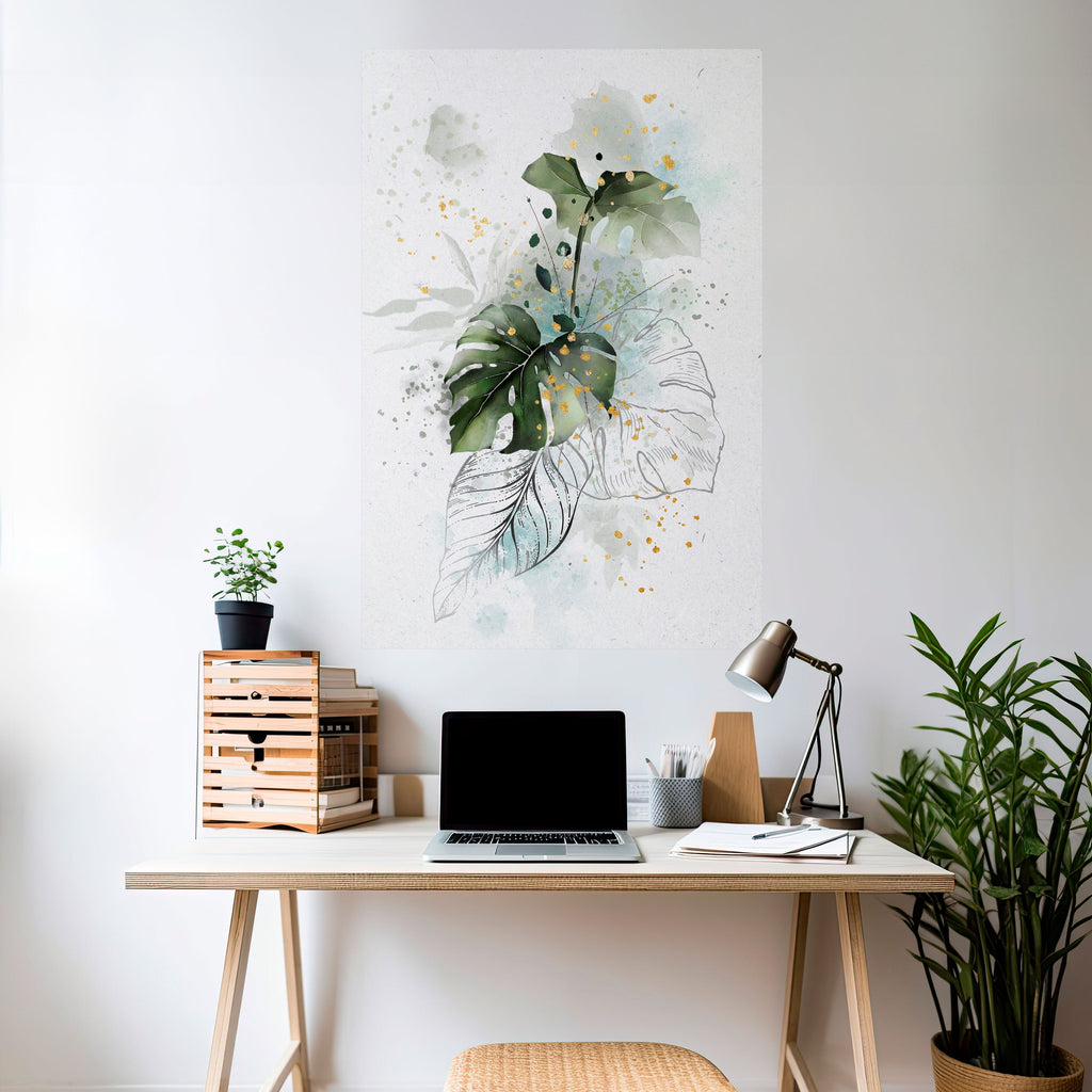 SKATEBOARD ARTISTRY Peel and Stick Vertical Poster