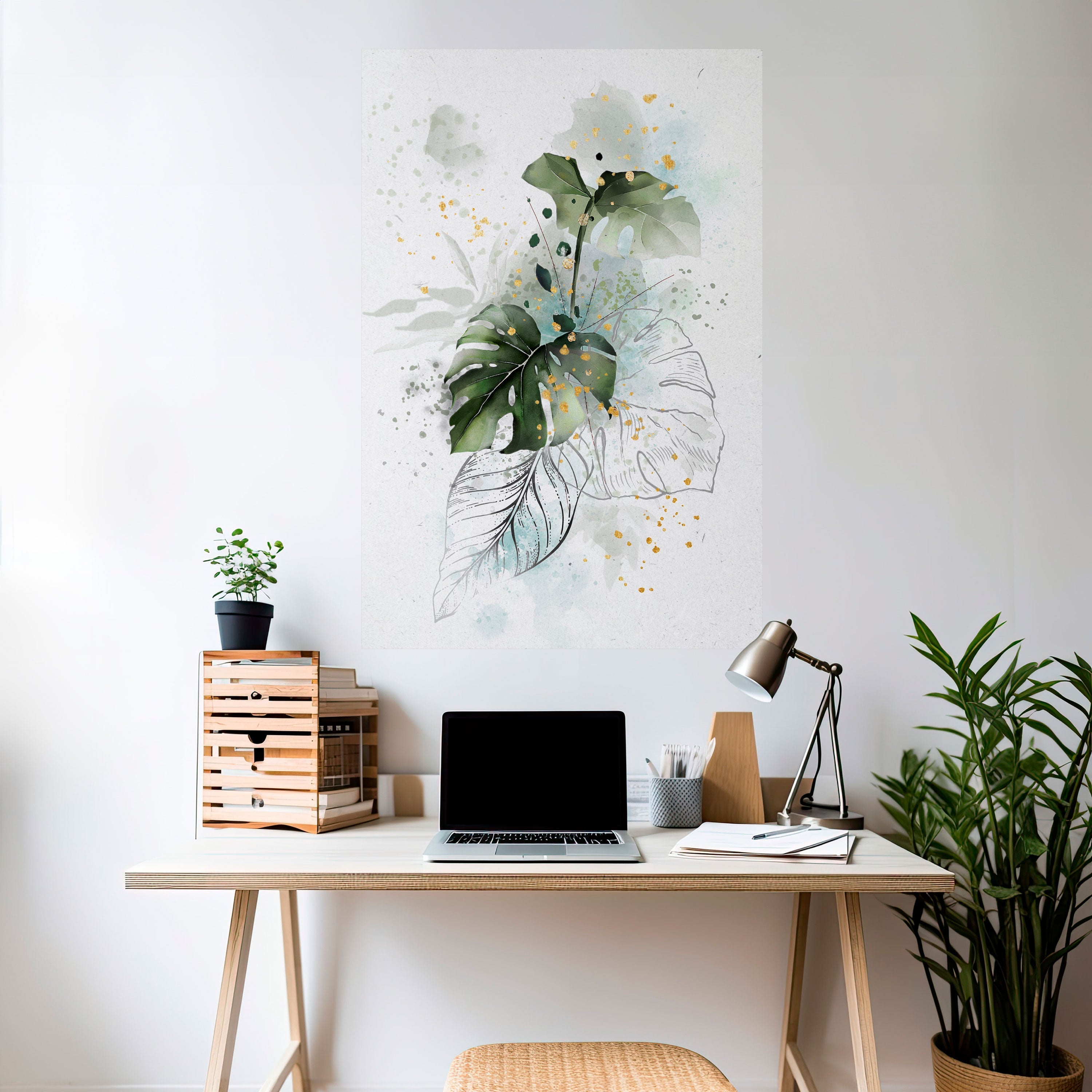 SKATEBOARD ARTISTRY Peel and Stick Vertical Poster