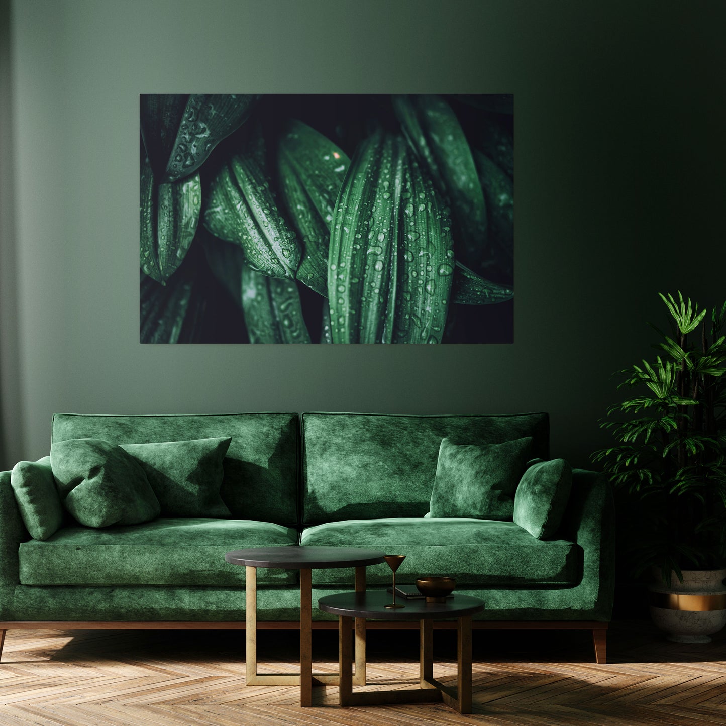 LUSH DROPLET DANCE Horizontal Canvas Print
