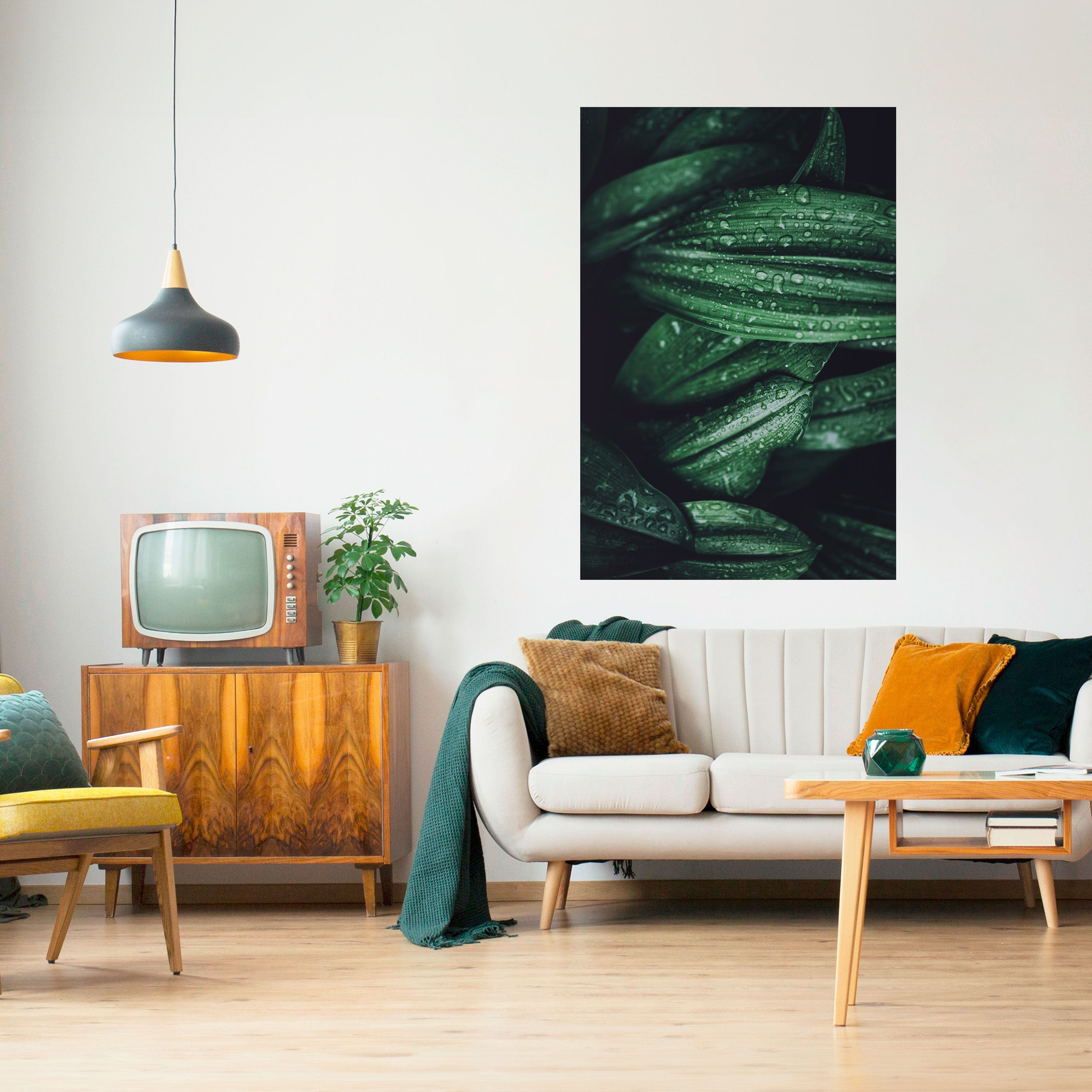 LUSH DROPLET DANCE Peel and Stick Vertical Poster