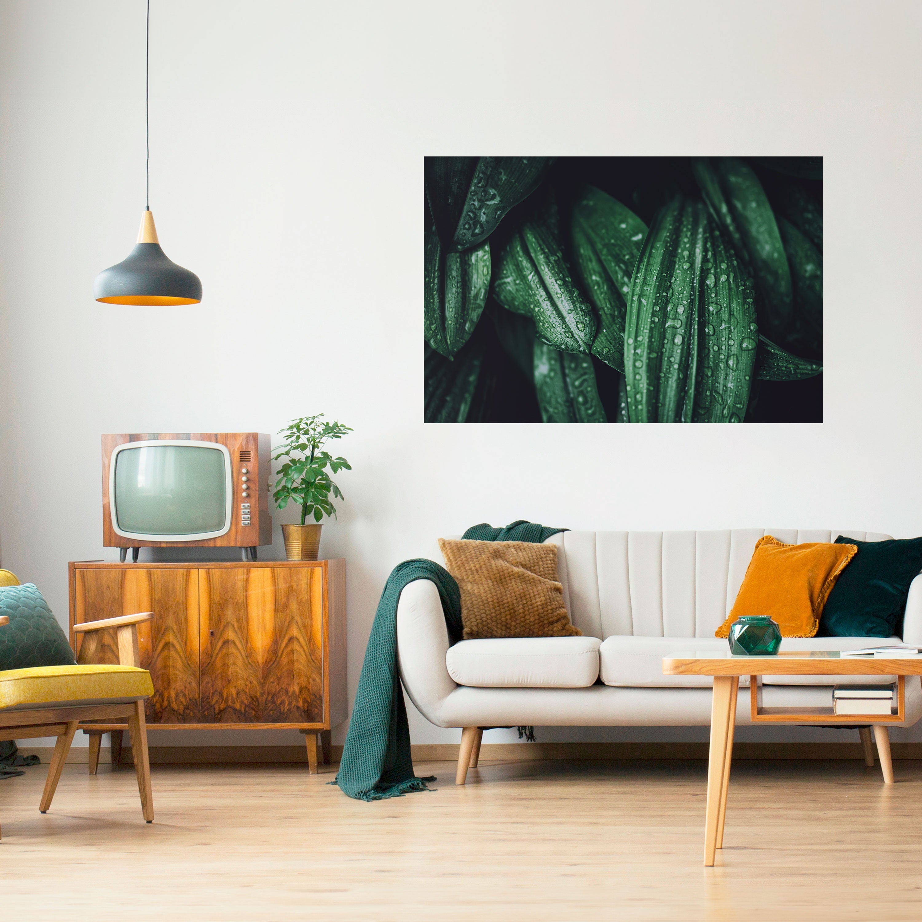 LUSH DROPLET DANCE Peel and Stick Horizontal Poster