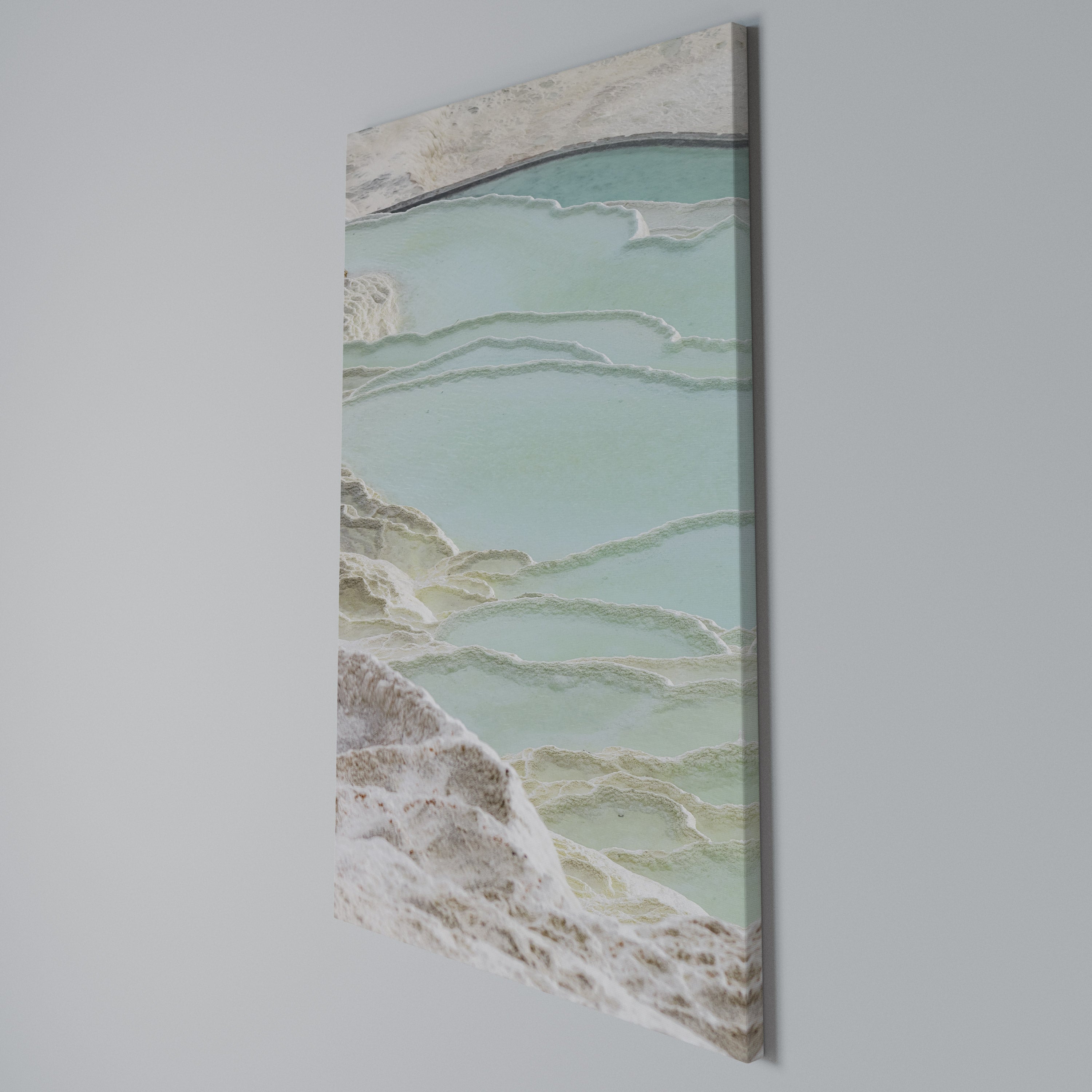 AQUAMARINE WHISPERS Quadro em tela vertical