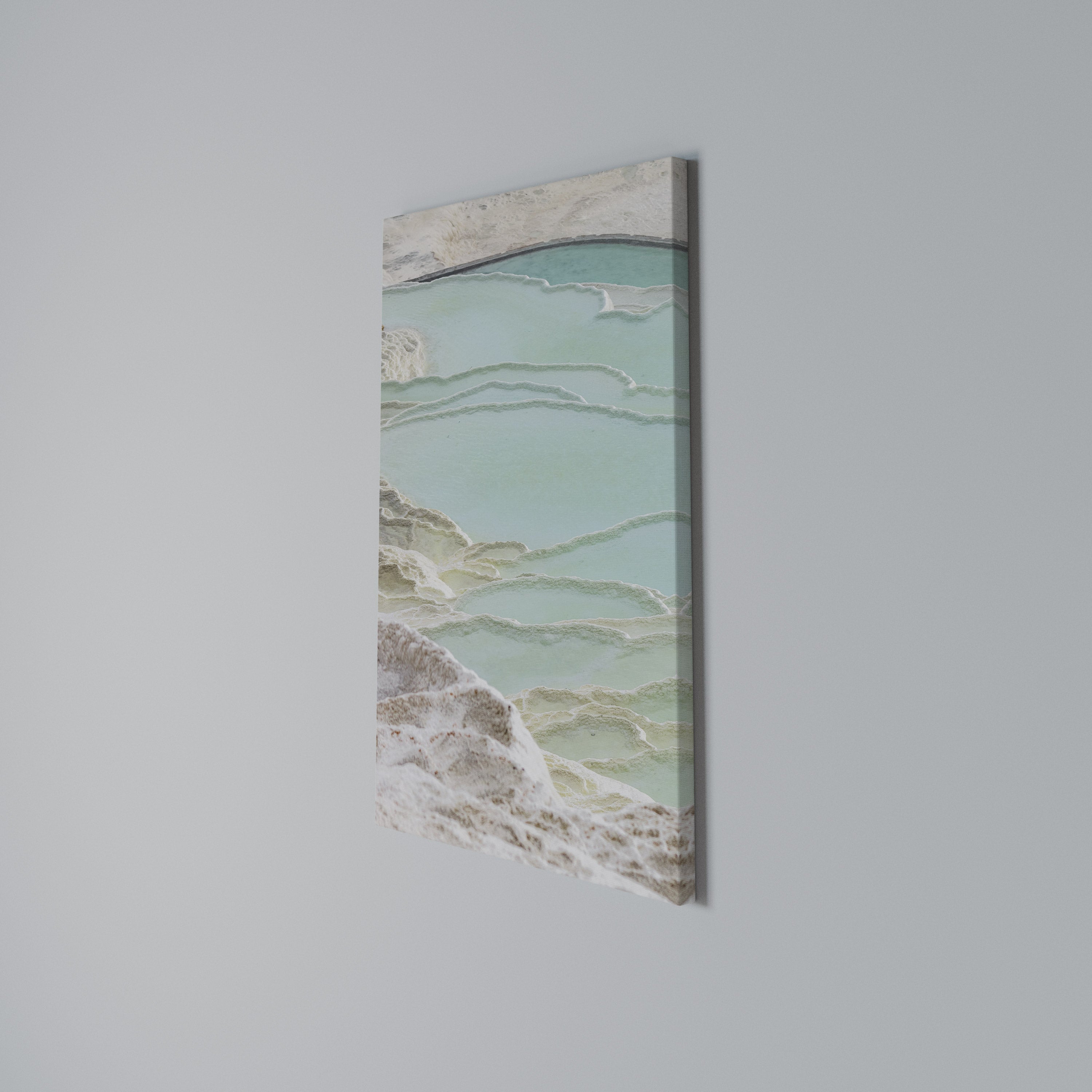 AQUAMARINE WHISPERS Quadro em tela vertical