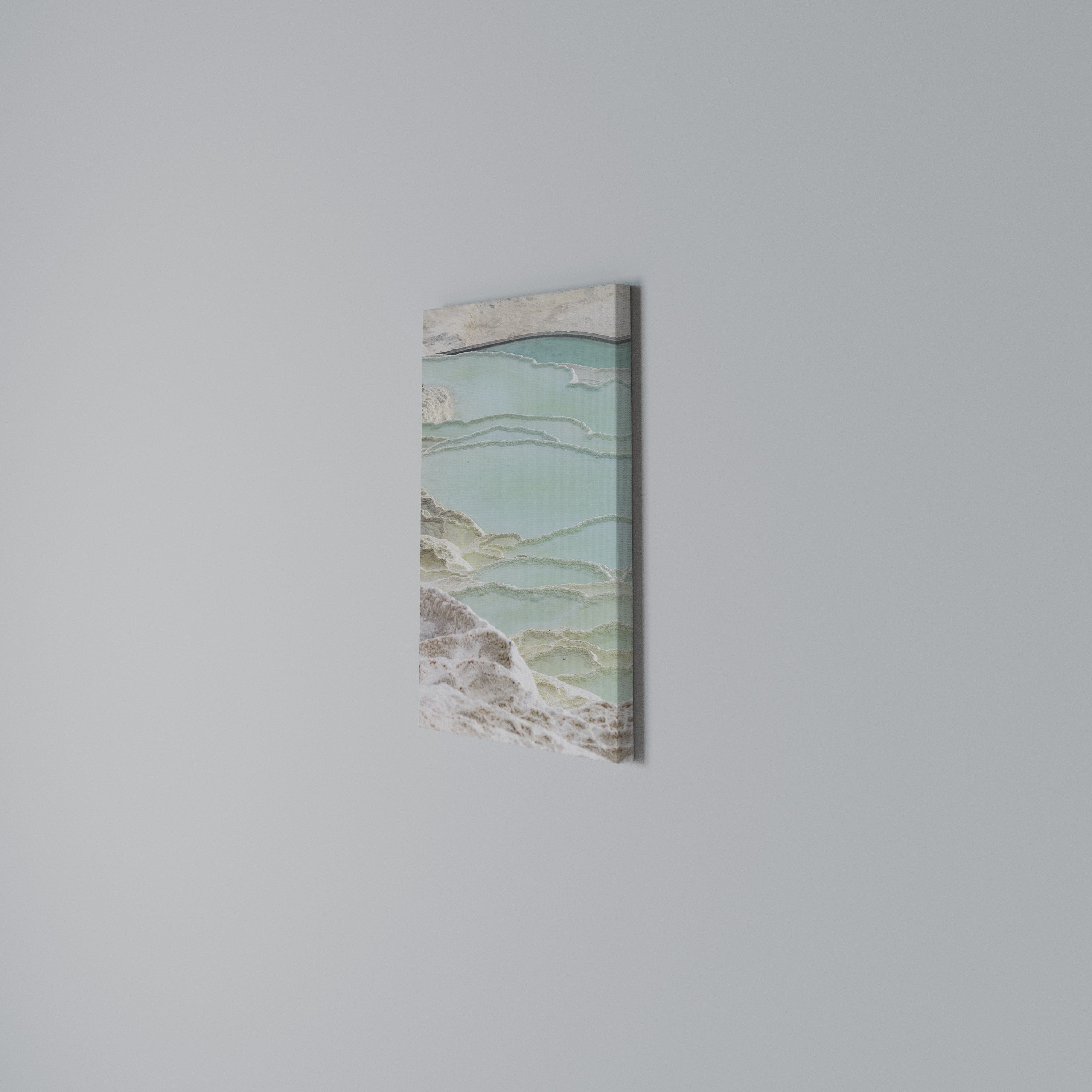 AQUAMARINE WHISPERS Quadro em tela vertical