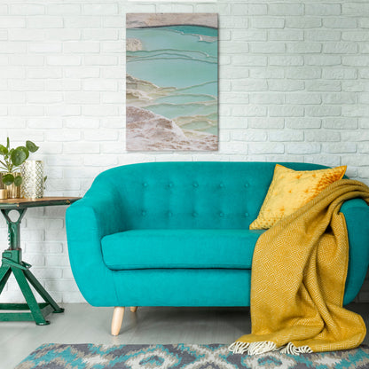 AQUAMARINE WHISPERS Quadro em tela vertical