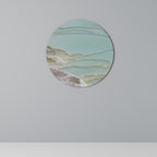 AQUAMARINE WHISPERS Round Wall Art