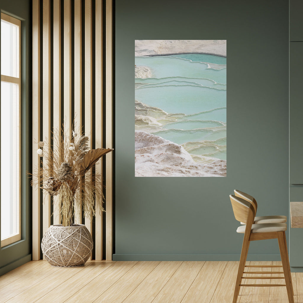 AQUAMARINE WHISPERS Peel and Stick Vertical Poster