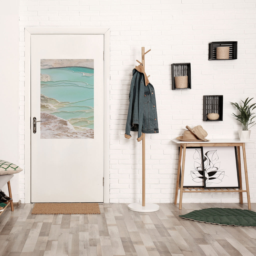 AQUAMARINE WHISPERS Peel and Stick Vertical Poster