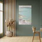 AQUAMARINE WHISPERS Peel and Stick Vertical Poster