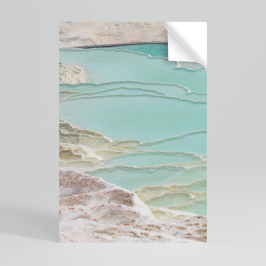 AQUAMARINE WHISPERS Póster Autocolante Vertical