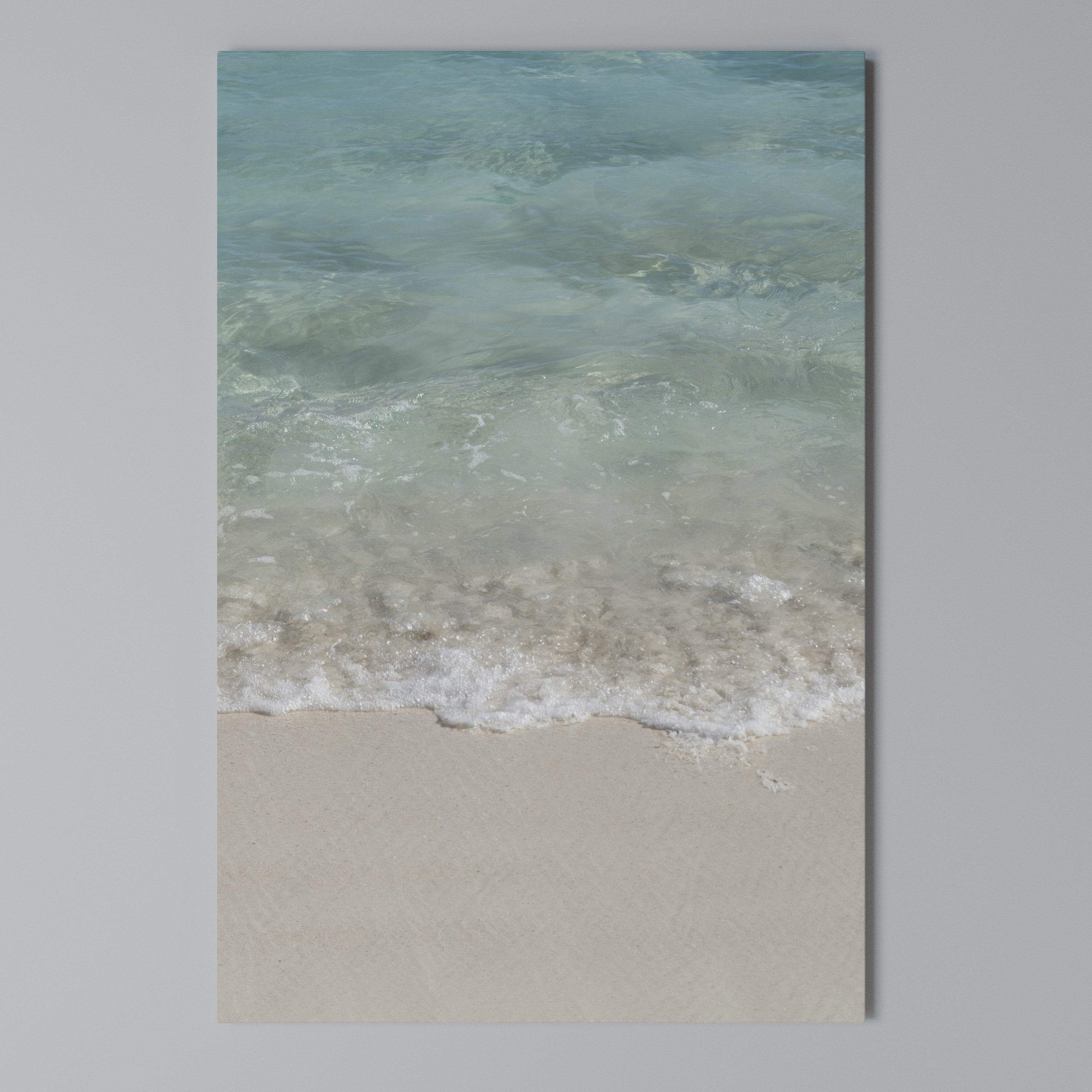 SERENITY BY THE SHORE Quadro em tela vertical
