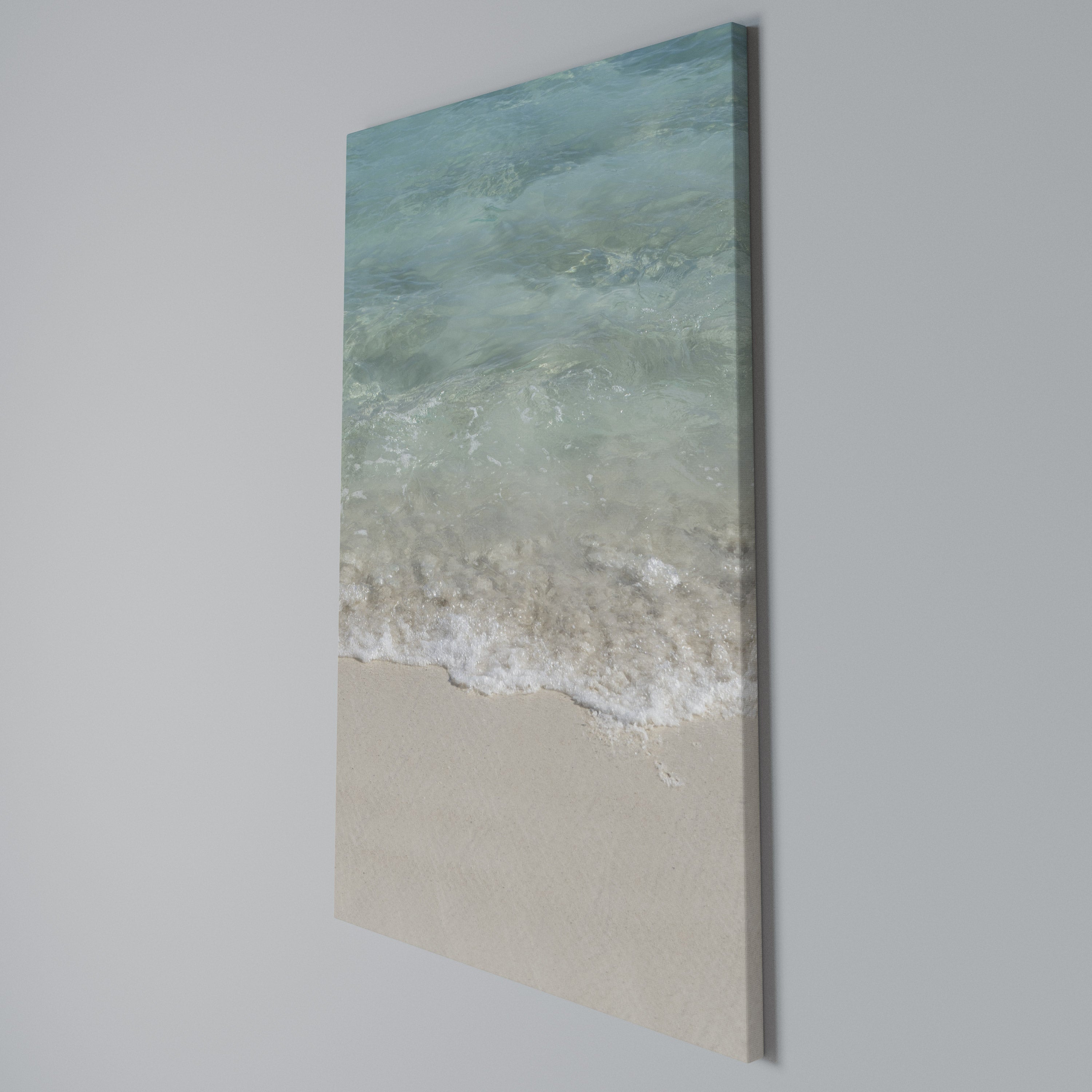 SERENITY BY THE SHORE Quadro em tela vertical