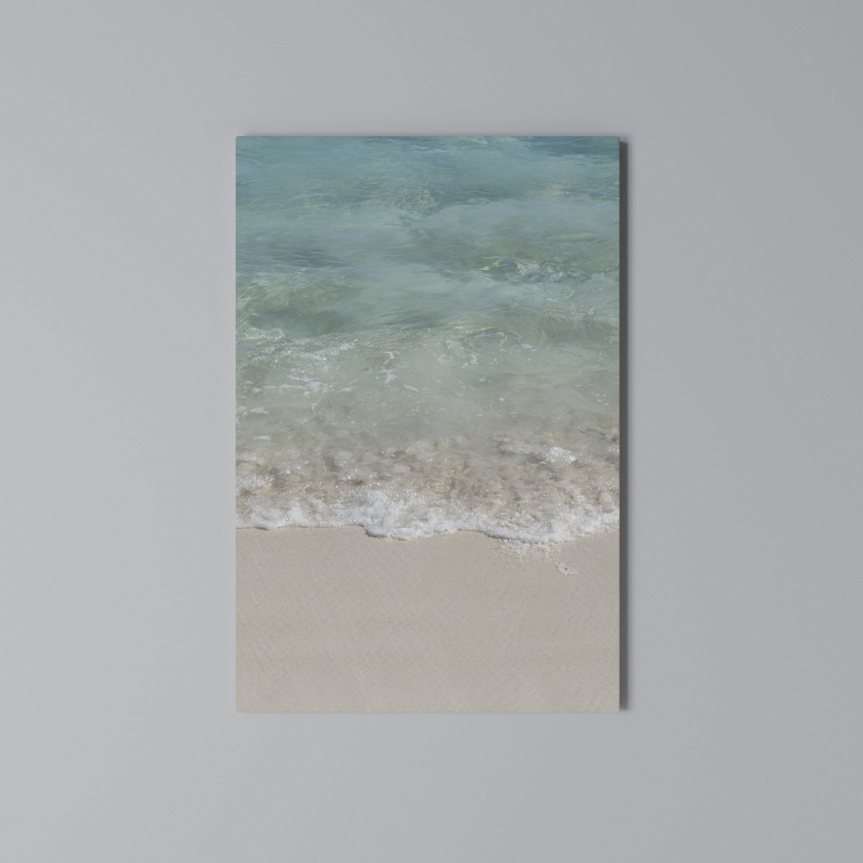 SERENITY BY THE SHORE Quadro em tela vertical