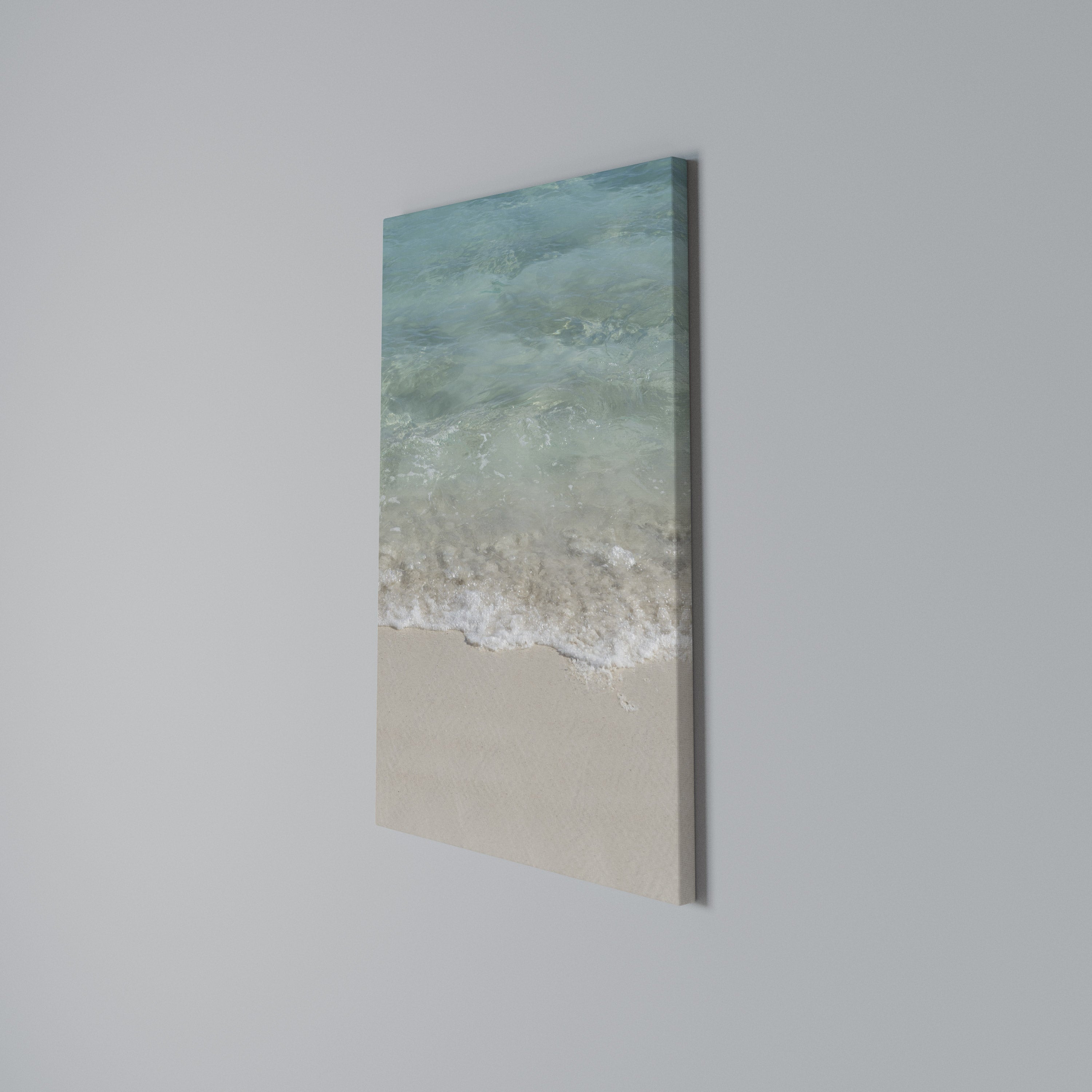 SERENITY BY THE SHORE Quadro em tela vertical