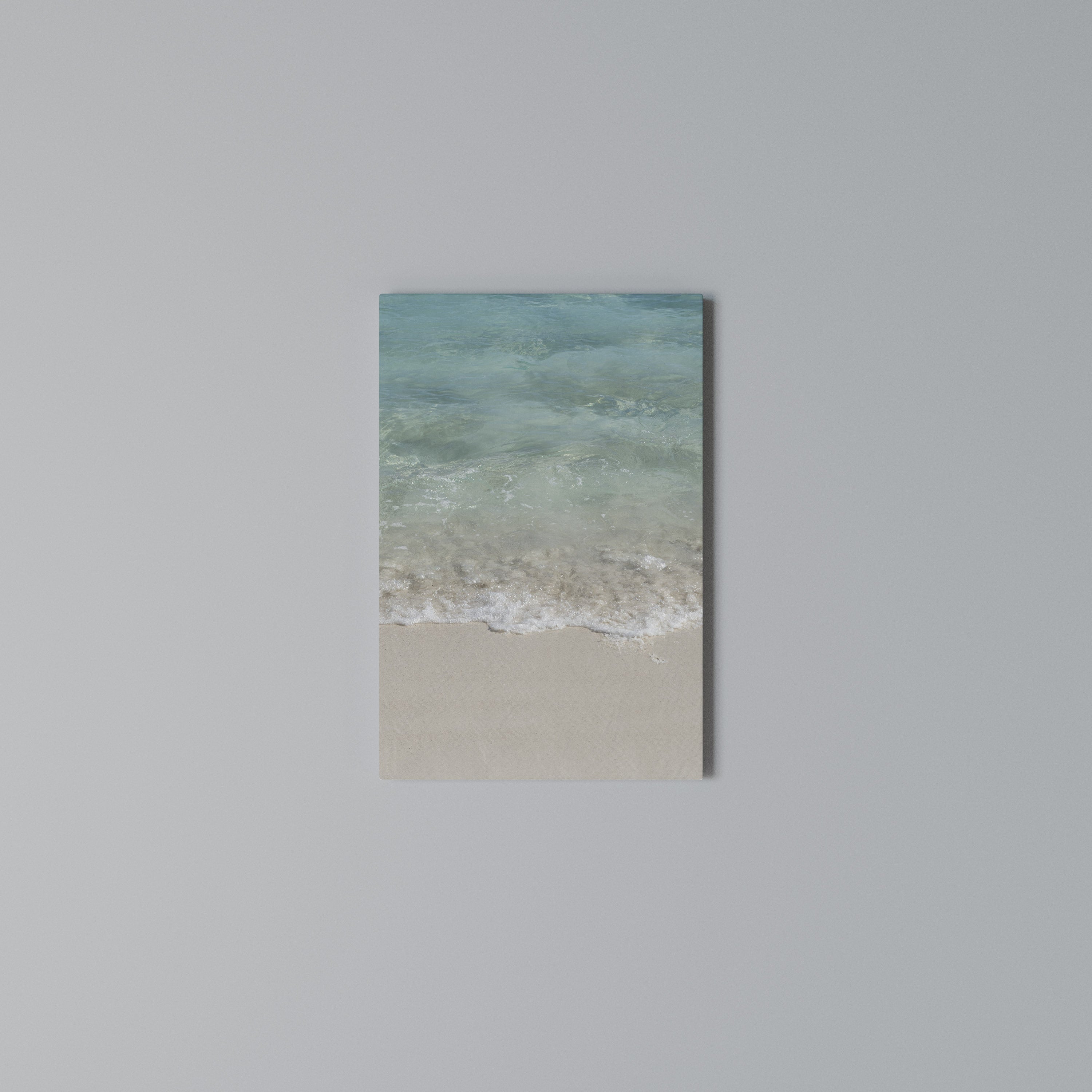 SERENITY BY THE SHORE Quadro em tela vertical