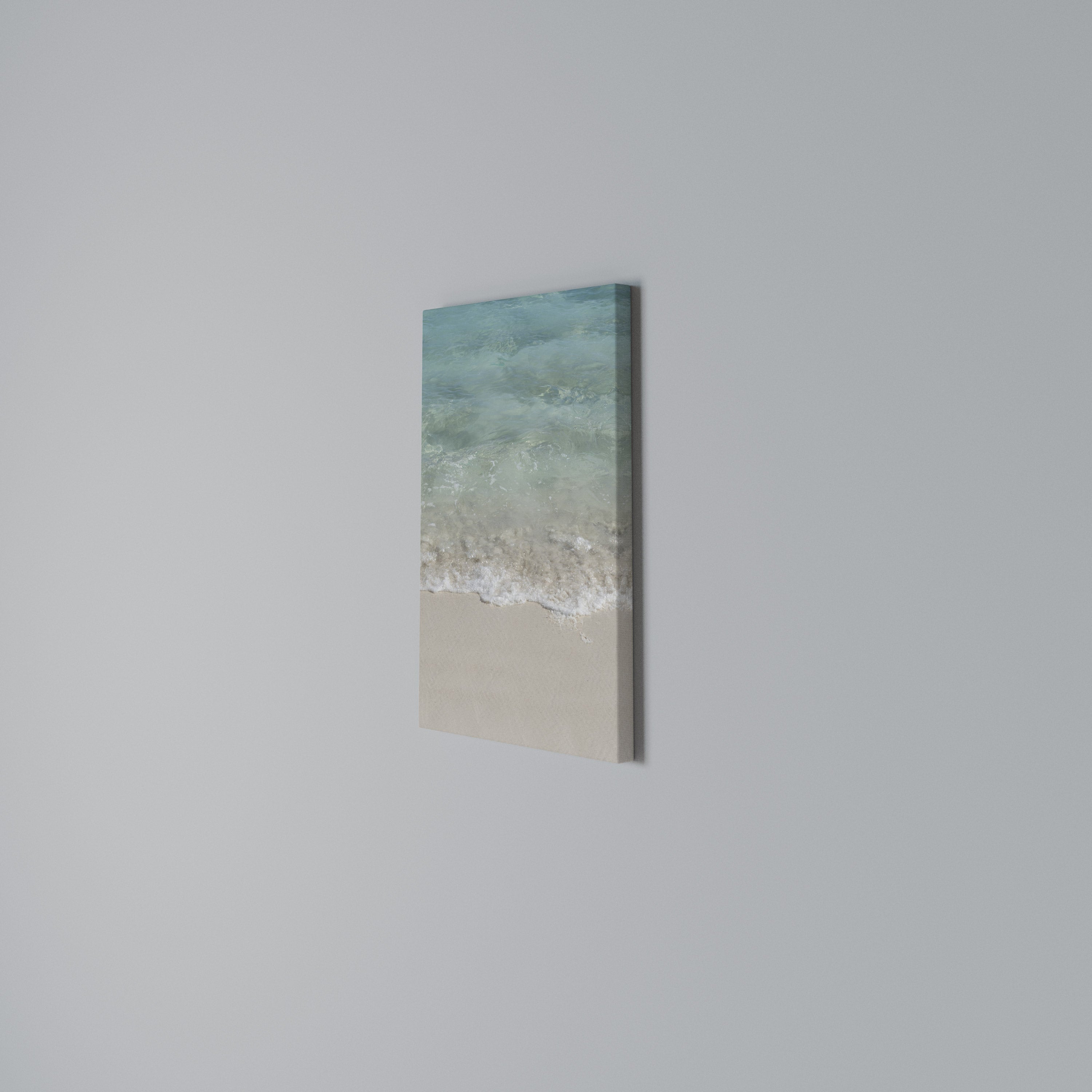 SERENITY BY THE SHORE Quadro em tela vertical